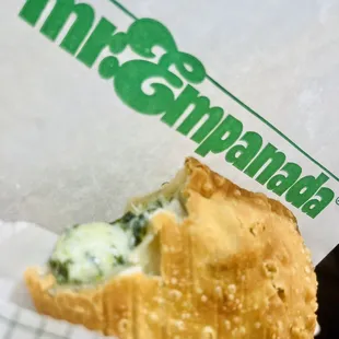 Spinach, Artichoke &amp; Cheese Empanada