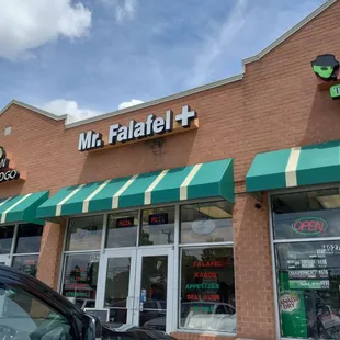 the front of the store