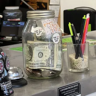 Prices are cash, credit is extra