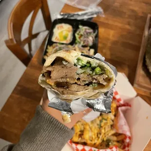 Beef and lamb gyro