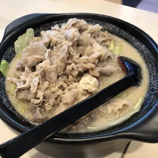 F4 Slice fatty beef with Korean kimchi soup