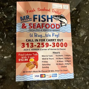 They now have fried lobster!