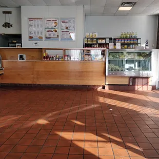 the interior of a restaurant