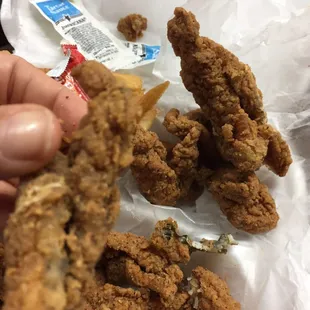 The hardest, over cooked cat fish nuggets I've ever had in life. ( or fish for that matter )