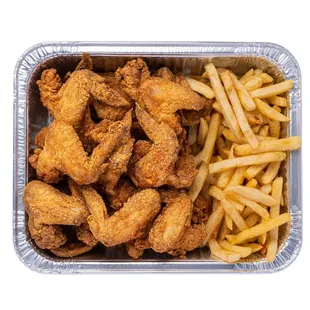 fried chicken and french fries