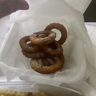 Onion rings-not so good. Got thrown away.