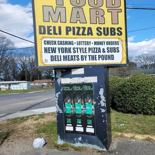 a sign for a restaurant