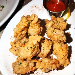 Fried oysters