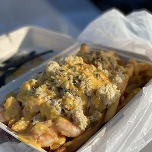 Crab and shrimp fries!