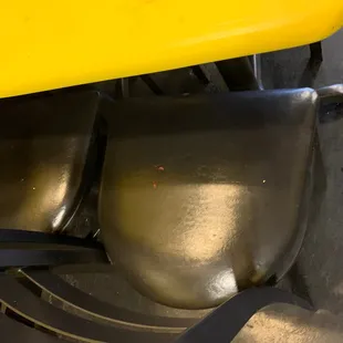 Some seats weren't clean either.