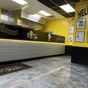 the front desk of a restaurant