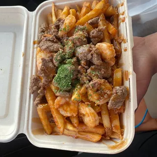 Honey Garlic Shrimp & Steak
