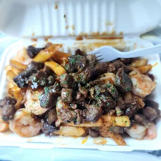 Honey Garlic Shrimp & Steak