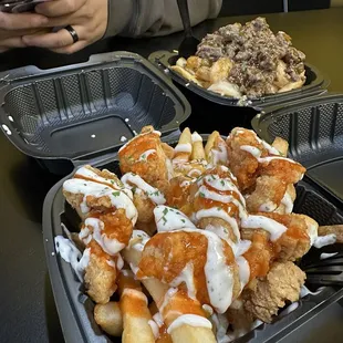 Buffalo Ranch Chicken and Honey Garlic Shrimp &amp; Steak