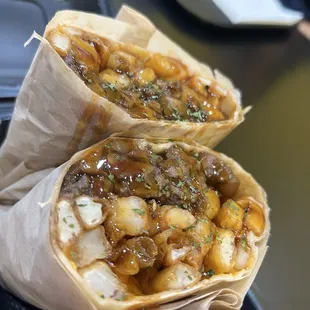Garlic Steak and Shrimp Burrito