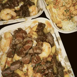 Honey Garlic Shrimp & Steak