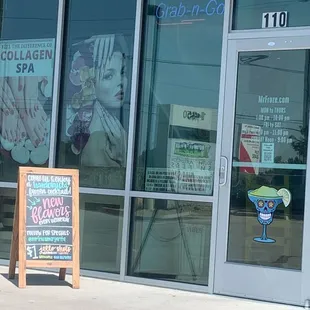 the front of a restaurant