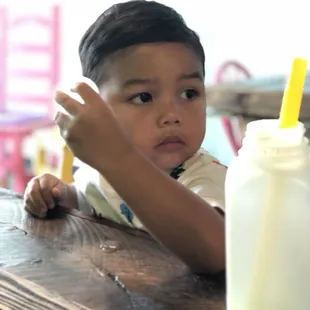 Mr. Froze loves the kids.