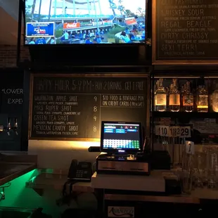 Shots, shot specials, Furleys, happy hour, darts