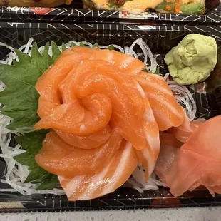 Salmon sashimi