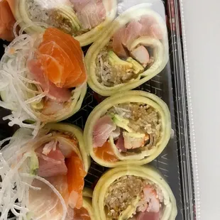 sashimi, sushi, sushi and sashimi, food