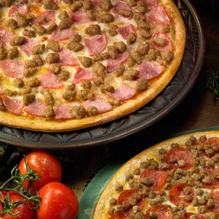 two different pizzas