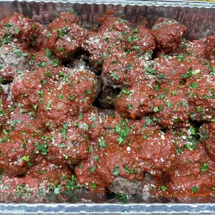 Our Homemade Meatballs with Marinara