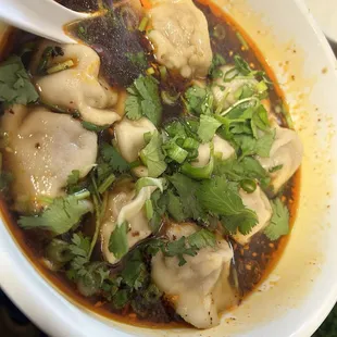 Sour Spicy Lamb Dumpling Soup