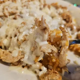 a close up of a plate of food