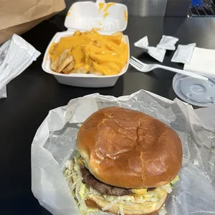 #5 Big Baby Double Cheeseburger and cheese fries