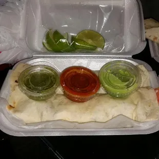 Wow monster burritos very delicious.