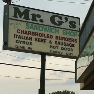 a sign for a sandwich shop