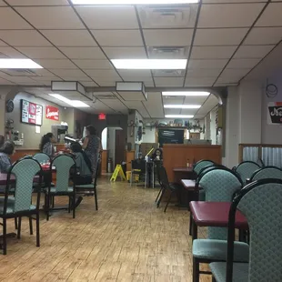 the interior of the restaurant