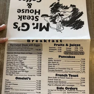 BREAKFAST MENU