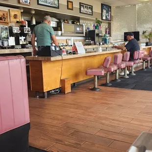 the interior of the restaurant