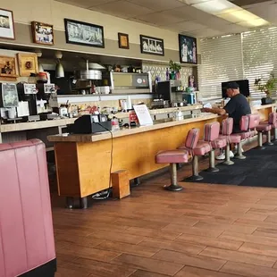 the interior of the restaurant