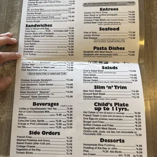 LUNCH/DINNER MENU