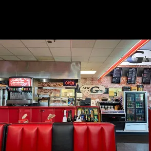 the interior of the restaurant