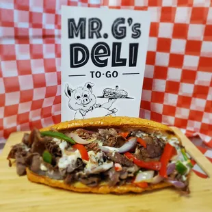 Philly Cheese Steak, extra onions and peppers!