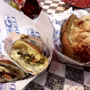 Spicy Chicken cheesteak and meatball