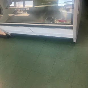 a refrigerated display case