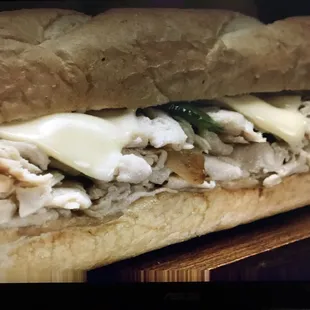 Boneless chicken cheesesteak