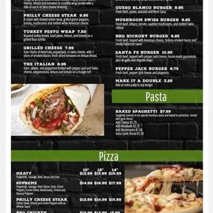 New menu