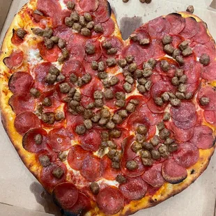 Heart shaped for Valentine's Day