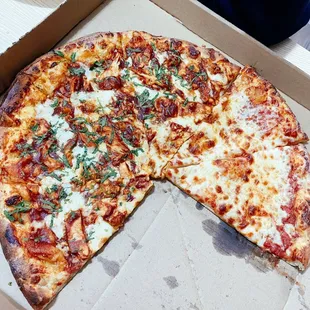 BBQ Chicken Pizza Cheese Pizza