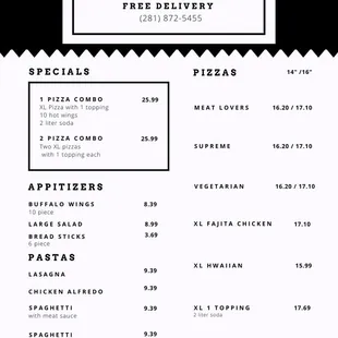 Menu 3/7/2020