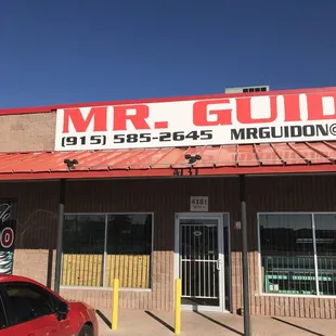 Store front off Fred Wilson just past GI Supply / before Dyer.