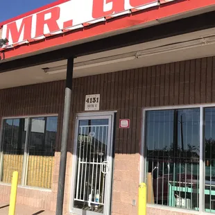 Store front off Fred Wilson just past GI Supply / before Dyer.