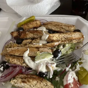 Greek Salad w/chicken