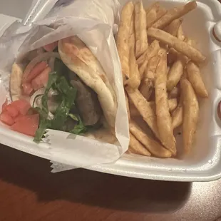 Gyro combo. Everything was really fresh